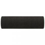 2 db fekete szövet díszpárna Ø15 x 50 cm