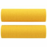 2 db világossárga szövet díszpárna Ø15x50 cm