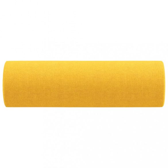 2 db világossárga szövet díszpárna Ø15x50 cm