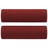 2 db bordó szövet díszpárna Ø15x50 cm