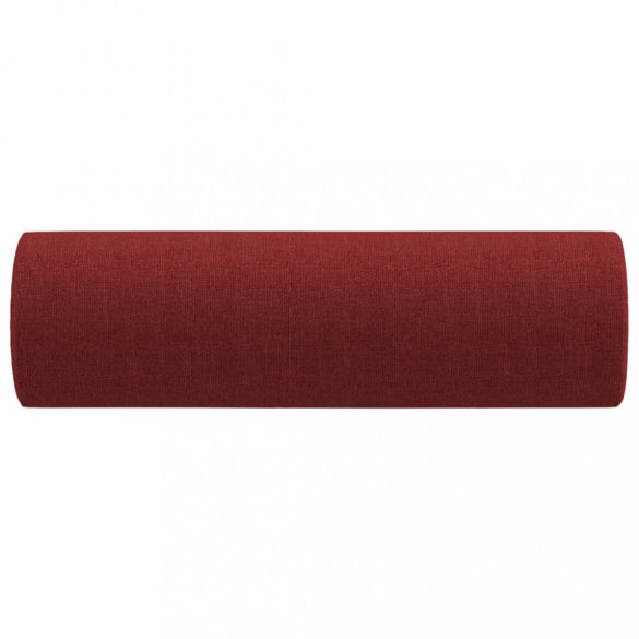 2 db bordó szövet díszpárna Ø15x50 cm