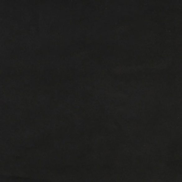 2 db fekete bársony díszpárna Ø15x50 cm