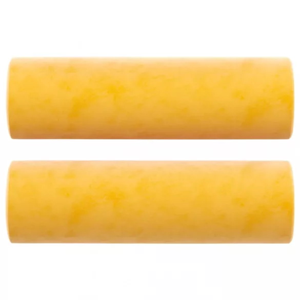 2 db sárga bársony díszpárna Ø15x50 cm