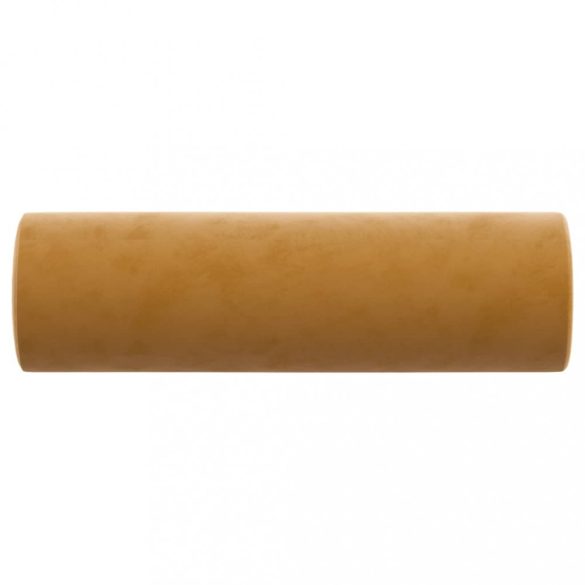 2 db barna bársony díszpárna Ø15x50 cm