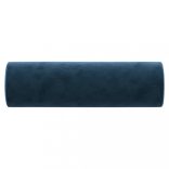 2 db kék bársony díszpárna Ø15x50 cm