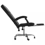 fekete műbőr dönthető irodaszék
