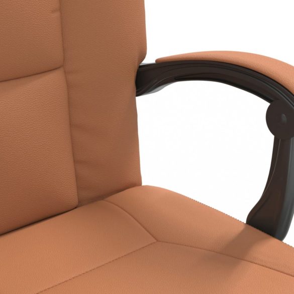 barna műbőr dönthető irodaszék