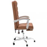 barna műbőr dönthető irodaszék