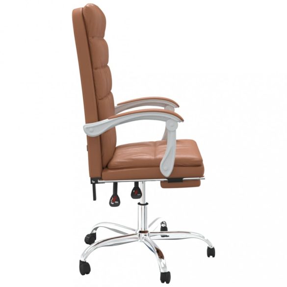 barna műbőr dönthető irodaszék