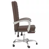 barna műbőr dönthető irodaszék
