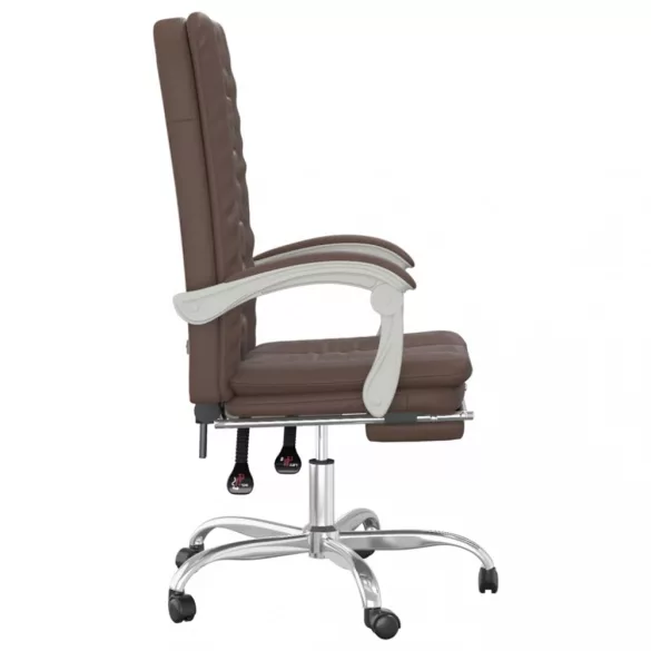 barna műbőr dönthető irodaszék