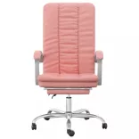 rózsaszín műbőr dönthető irodaszék