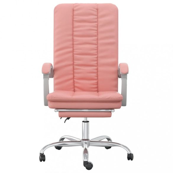 rózsaszín műbőr dönthető irodaszék