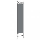 3 paneles antracitszürke szövet térelválasztó 120x200 cm