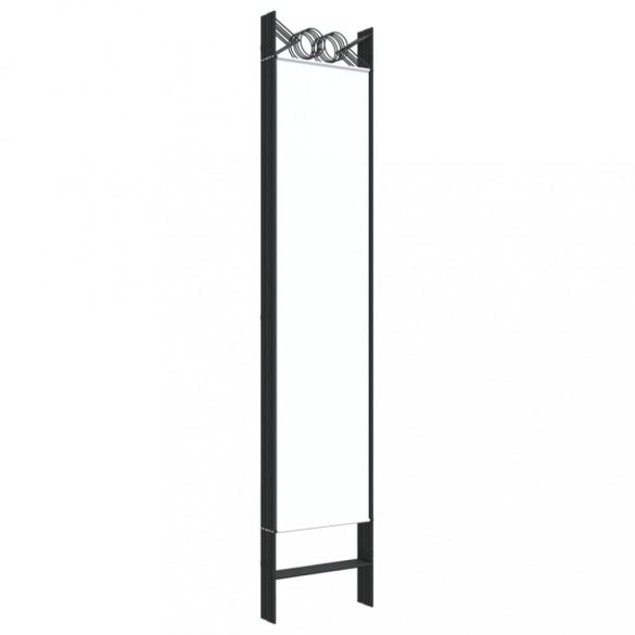 6-paneles fehér szövet térelválasztó 240 x 200 cm