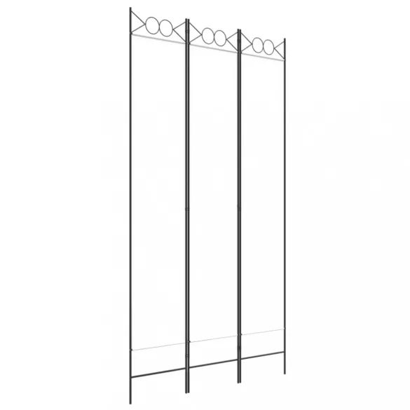 3-paneles fehér szövetparaván 120 x 220 cm