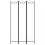 3-paneles fehér szövetparaván 120 x 220 cm