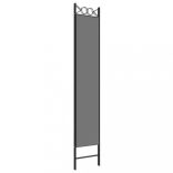 3 paneles antracitszürke szövet térelválasztó 120x220 cm