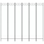 6-paneles fehér szövet térelválasztó 240x220 cm