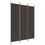 3 paneles barna szövet paraván 150 x 200 cm