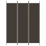 3 paneles barna szövet paraván 150 x 200 cm