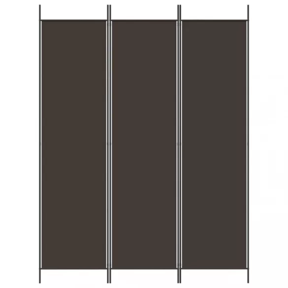 3 paneles barna szövet paraván 150 x 200 cm