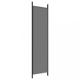 3 paneles antracitszürke szövet térelválasztó 150 x 200 cm