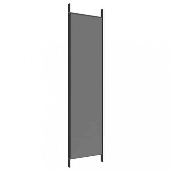 3 paneles antracitszürke szövet térelválasztó 150 x 200 cm