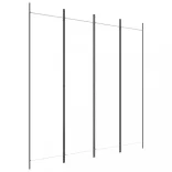 4 paneles fehér szövet térelválasztó 200 x 200 cm