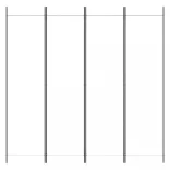 4 paneles fehér szövet térelválasztó 200 x 200 cm
