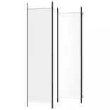 4 paneles fehér szövet térelválasztó 200 x 200 cm