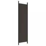 4 paneles barna szövet paraván 200x200 cm