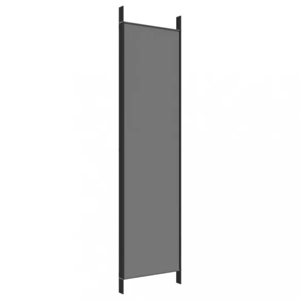 4 paneles antracitszürke szövet térelválasztó 200x200 cm
