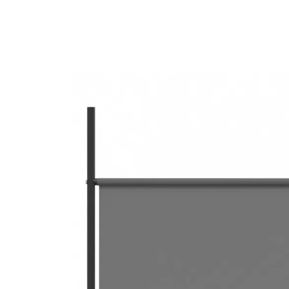 4 paneles antracitszürke szövet térelválasztó 200x200 cm