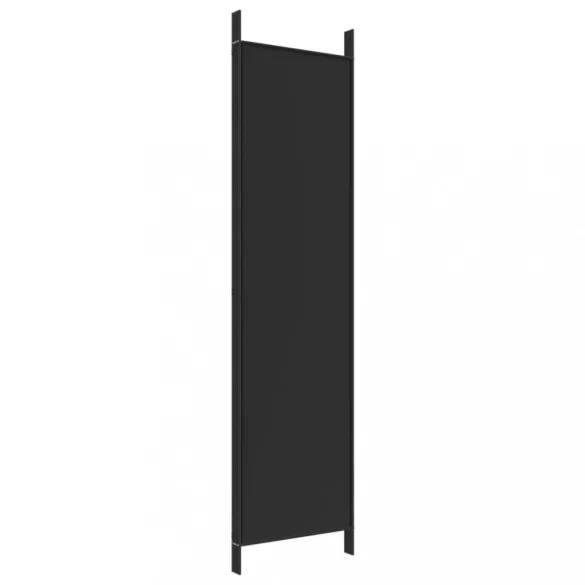 4 paneles fekete szövet térelválasztó 200 x 200 cm