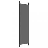 5 paneles antracitszürke szövet térelválasztó 250x200 cm