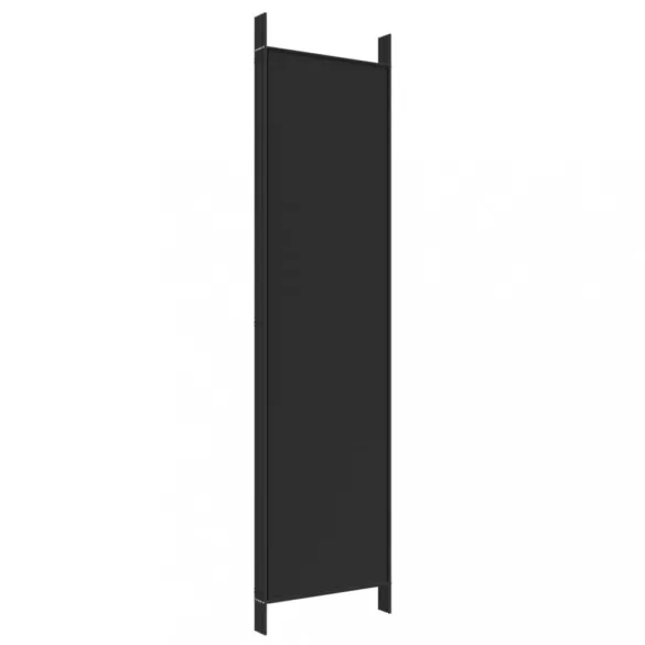 5 paneles fekete szövet térelválasztó 250x200 cm