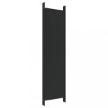 6 paneles fekete szövet térelválasztó 300x200 cm