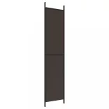 3 paneles barna szövet paraván 150x220 cm