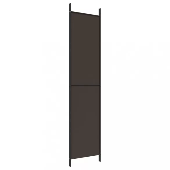 3 paneles barna szövet paraván 150x220 cm