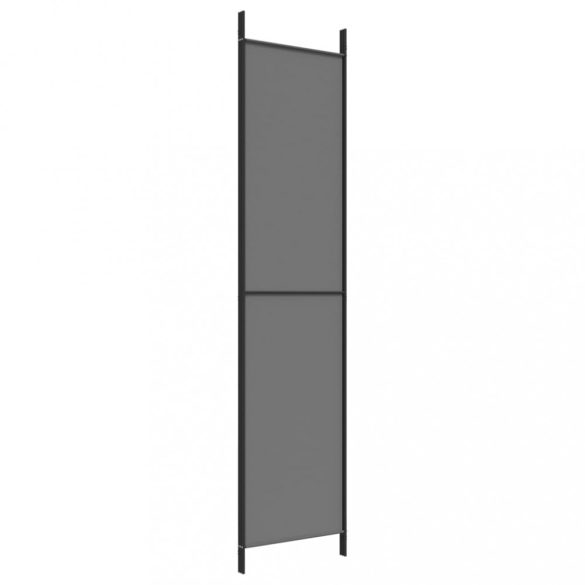 3 paneles antracitszürke szövet térelválasztó 150 x 220 cm