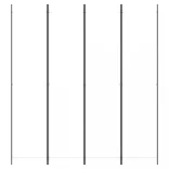 4 paneles fehér szövet térelválasztó 200x220 cm
