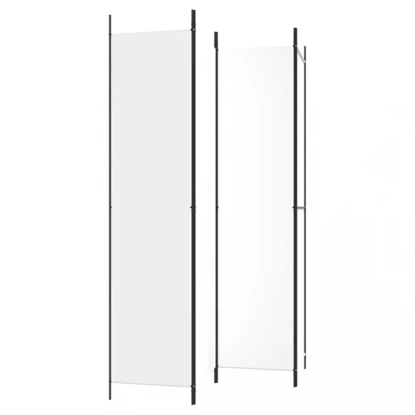 4 paneles fehér szövet térelválasztó 200x220 cm