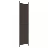 4 paneles barna szövet paraván 200x220 cm