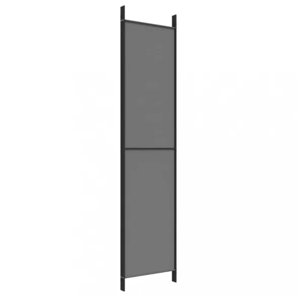 4 paneles antracitszürke szövet térelválasztó 200x220 cm