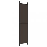 5 paneles barna szövet paraván 250 x 220 cm