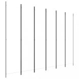 6 paneles fehér szövet térelválasztó 250 x 220 cm