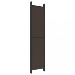 6 paneles barna szövet paraván 300 x 220 cm