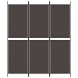 3 paneles barna szövet paraván 150 x 180 cm