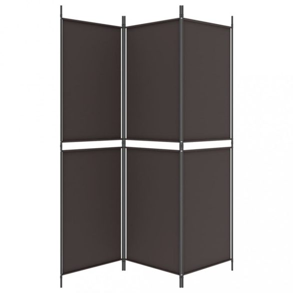 3 paneles barna szövet paraván 150 x 180 cm